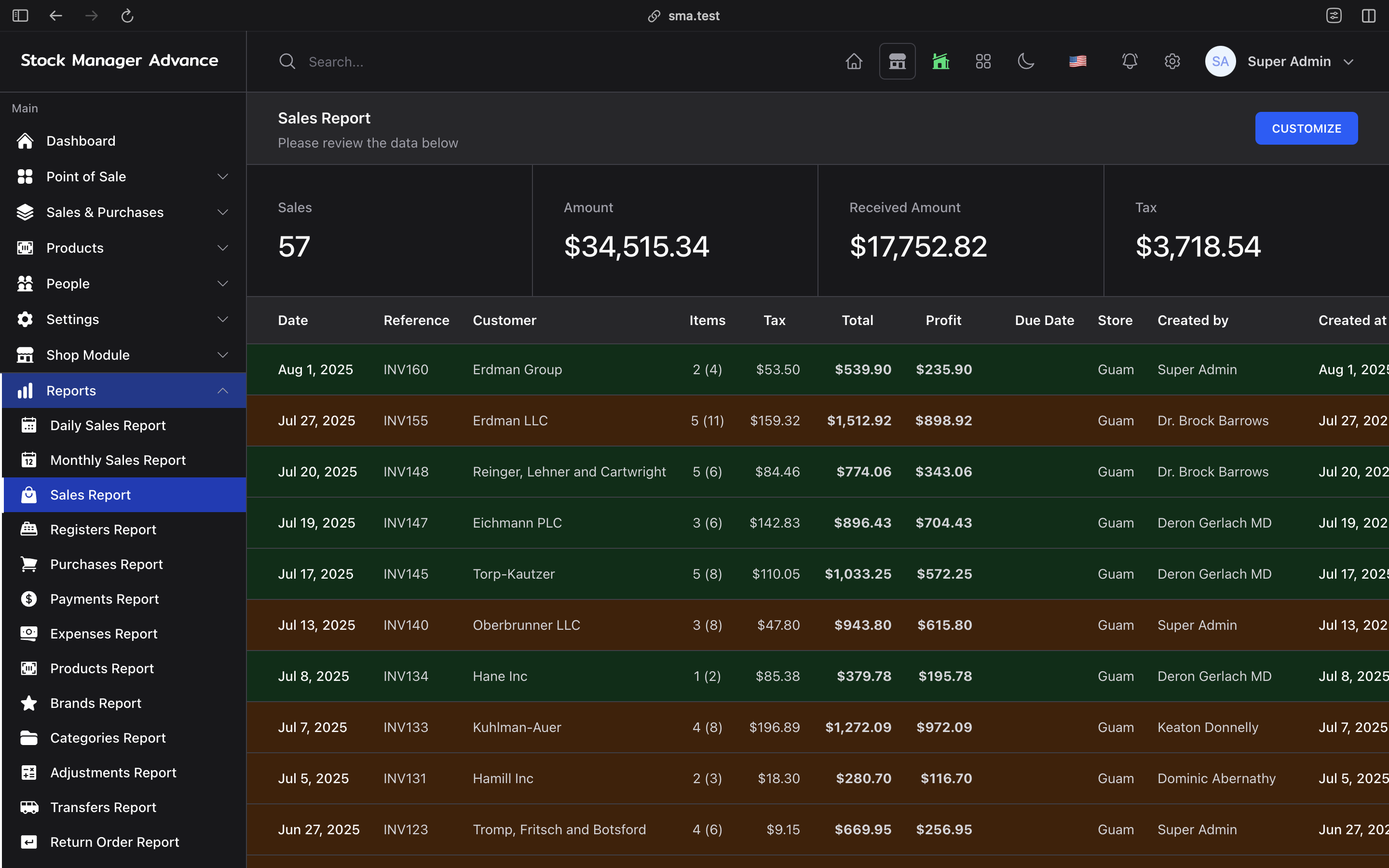Dashboard